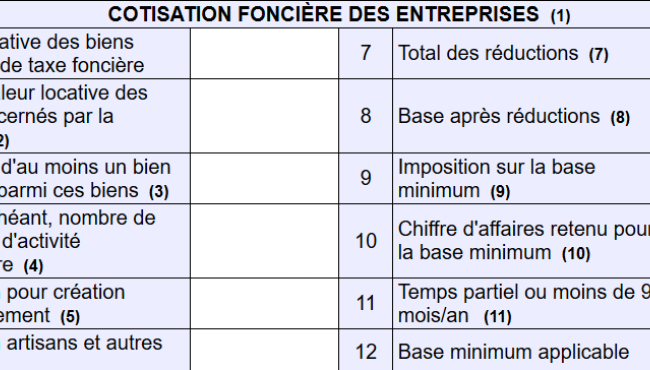 Calculer la Contribution Fonciere des Entreprises en 2020